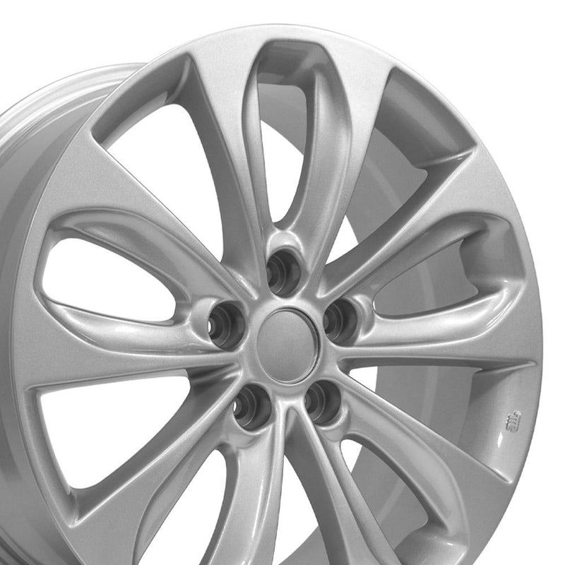 OE Wheels 18-Inch Replica Hyundai Hy02 Silver Alloy Wheel for Hyundai and Select Models