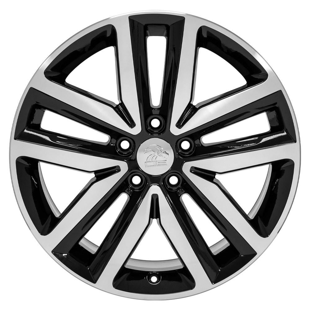 OE Wheels 18 - Inch Replica Wheel VW27 for Volkswagen Jetta – Gloss Black Machined Finish