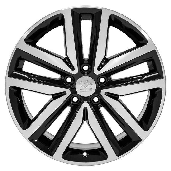OE Wheels 18 - Inch Replica Wheel VW27 for Volkswagen Jetta – Gloss Black Machined Finish