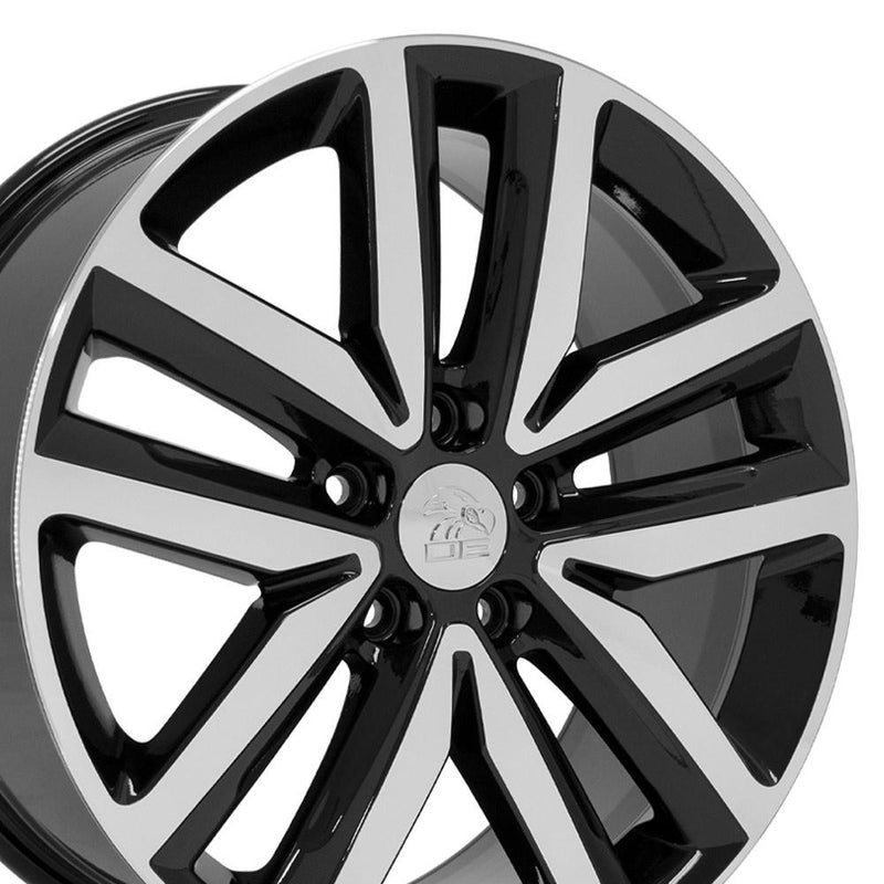 OE Wheels 18-Inch Replica Wheel VW27 for Volkswagen Jetta – Gloss Black Machined Finish