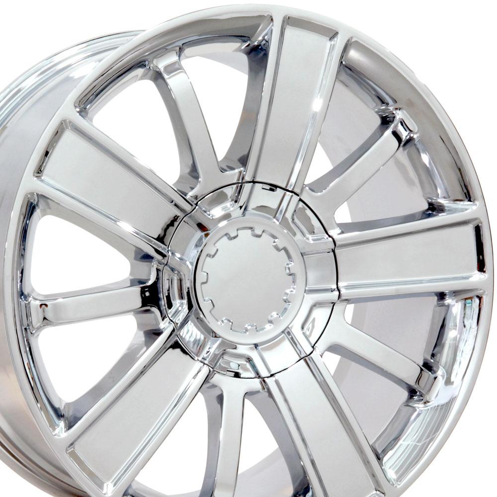 OE Wheels 20 - Inch Replica CV77 Chrome Wheel for Chevy & GMC Trucks and SUVs