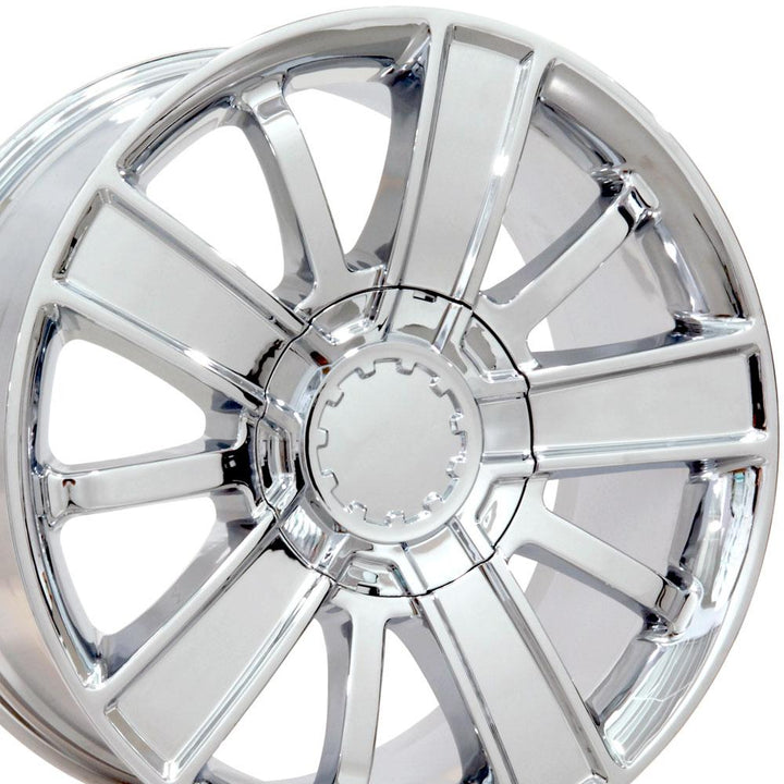 OE Wheels 20 - Inch Replica CV77 Chrome Wheel for Chevy & GMC Trucks and SUVs