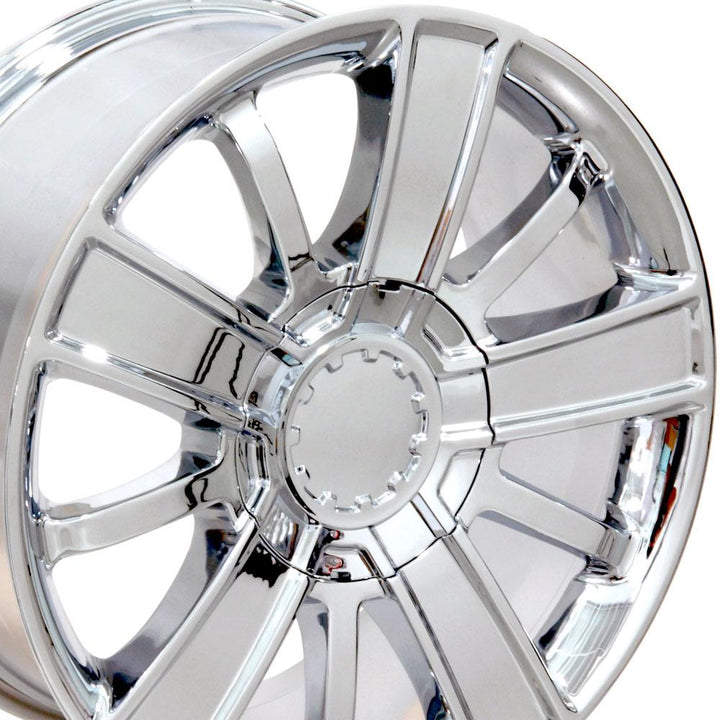 OE Wheels 20 - Inch Replica CV77 Chrome Wheel for Chevy & GMC Trucks and SUVs