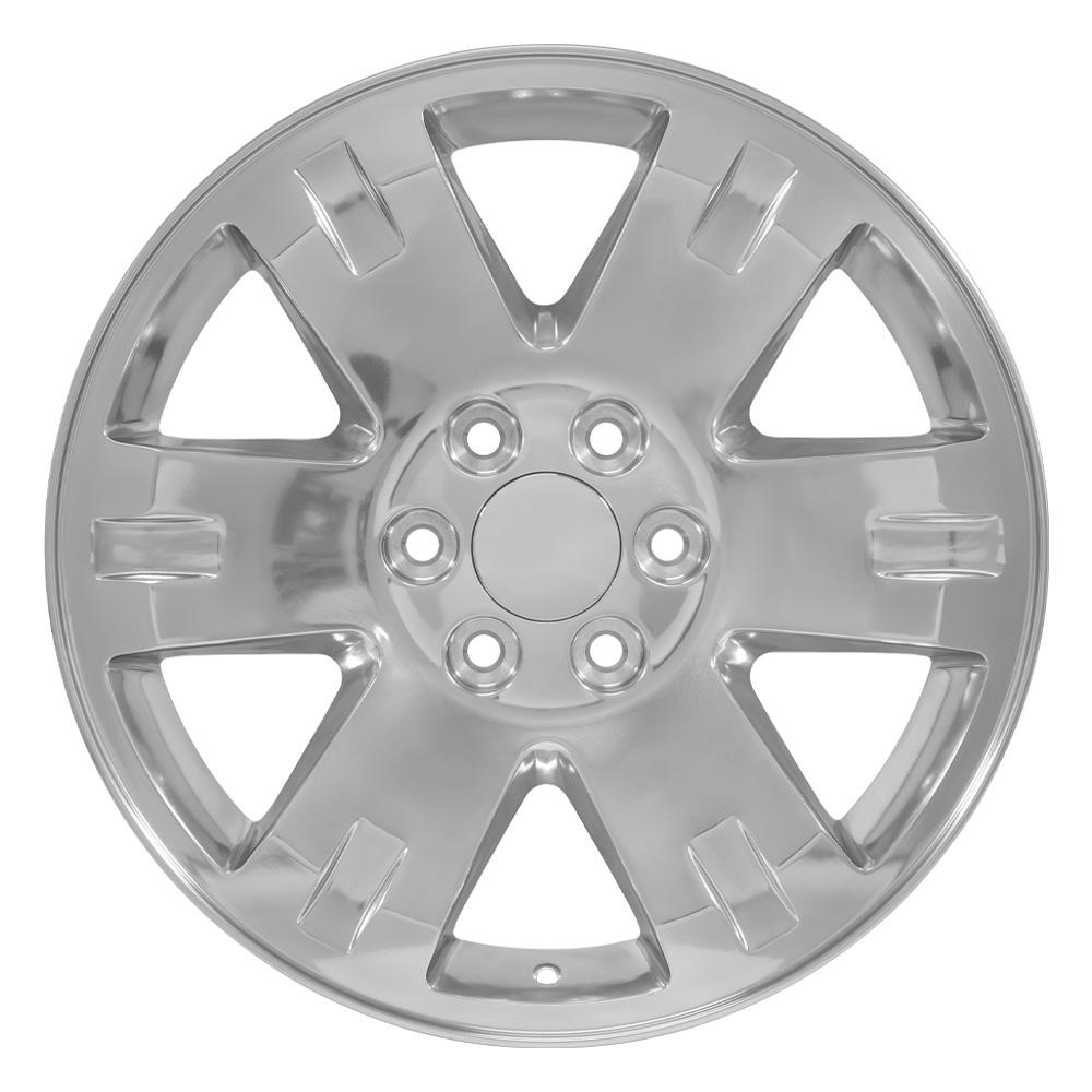 OE Wheels 20 - Inch Replica CV81 Polished Alloy Wheel for GMC Yukon and Compatible Vehicles