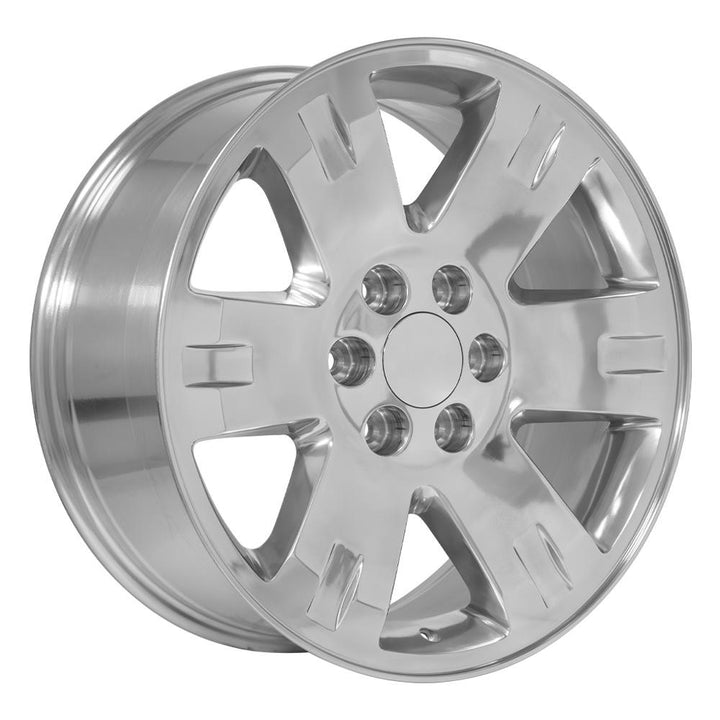 OE Wheels 20 - Inch Replica CV81 Polished Alloy Wheel for GMC Yukon and Compatible Vehicles