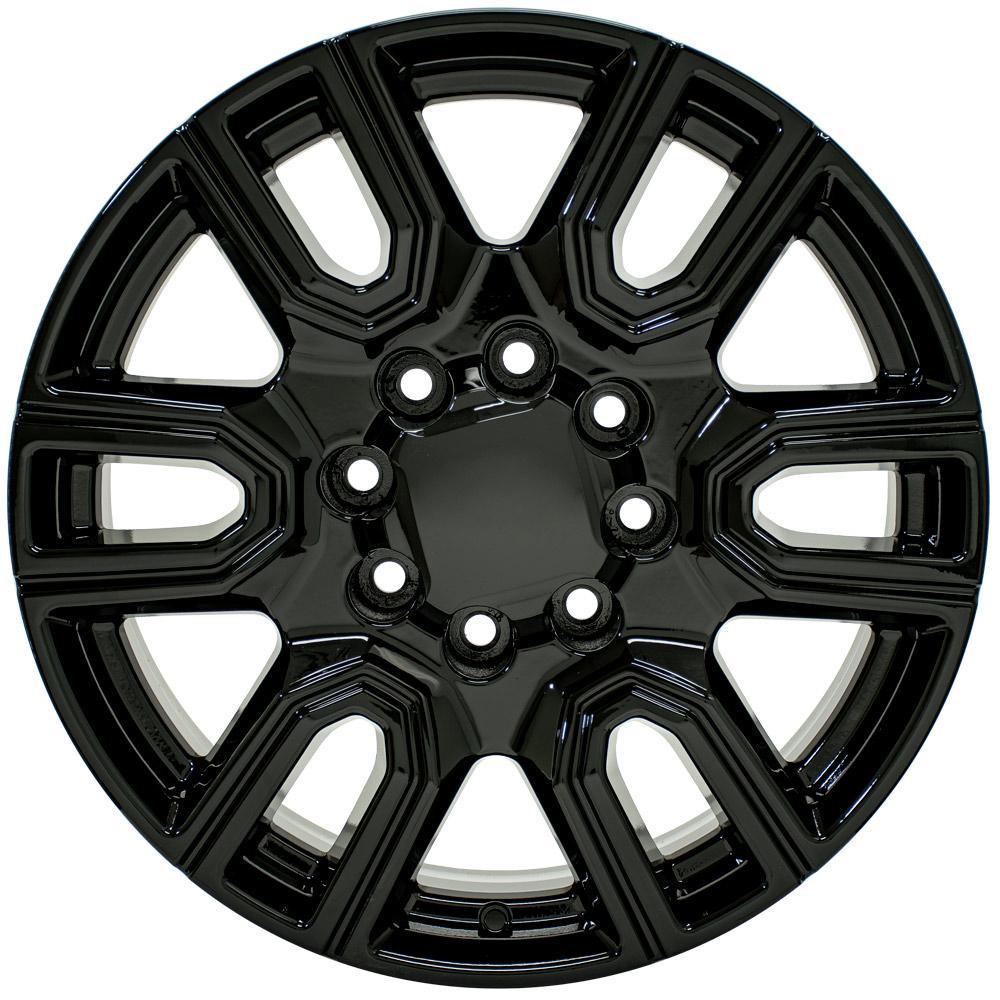 OE Wheels 20 - inch Replica CV96B Gloss Black Fit for GMC Sierra 2500/3500 and Chevrolet Silverado 2500/3500
