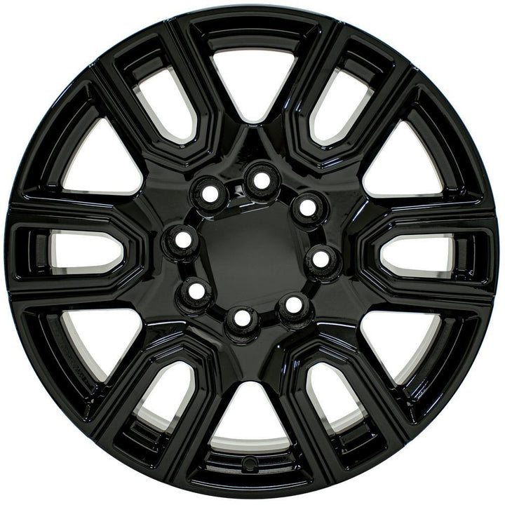 OE Wheels 20 - inch Replica CV96B Gloss Black Fit for GMC Sierra 2500/3500 and Chevrolet Silverado 2500/3500