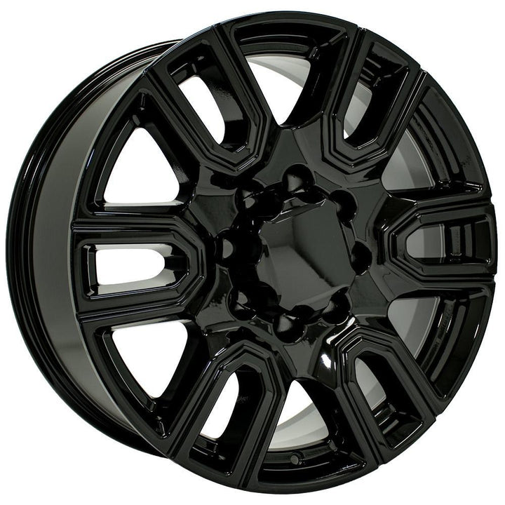 OE Wheels 20 - inch Replica CV96B Gloss Black Fit for GMC Sierra 2500/3500 and Chevrolet Silverado 2500/3500