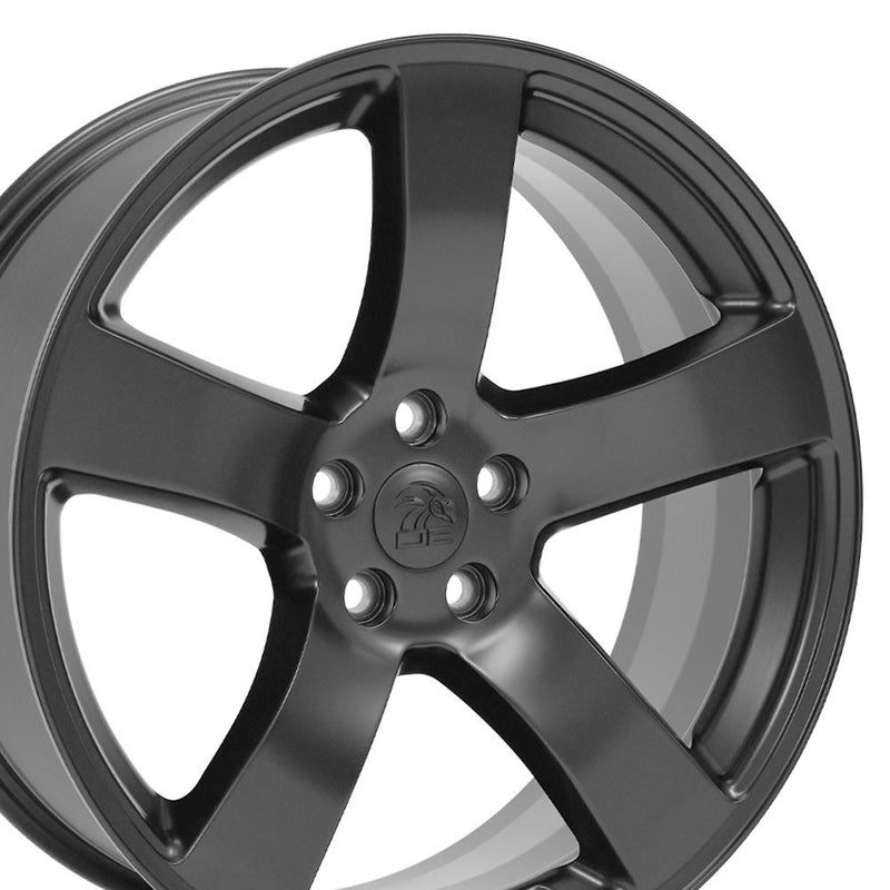 OE Wheels 20-Inch Replica DG12 Satin Black Fit for Dodge Charger SRT8 and Challenger SRT8