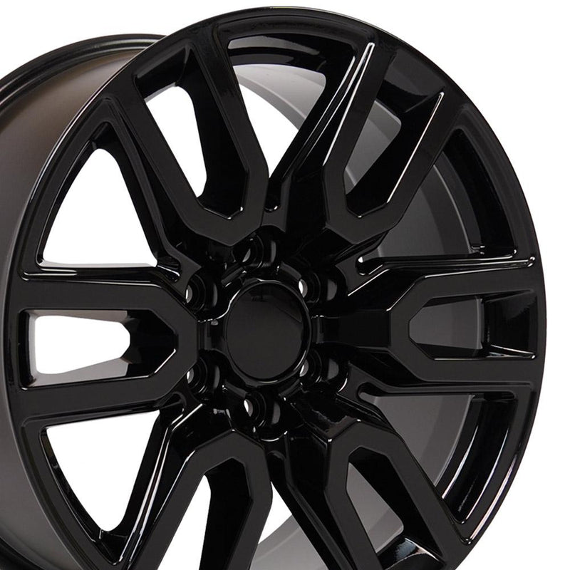 OE Wheels 20" Replica CV36 Black Gloss for GMC Sierra and More