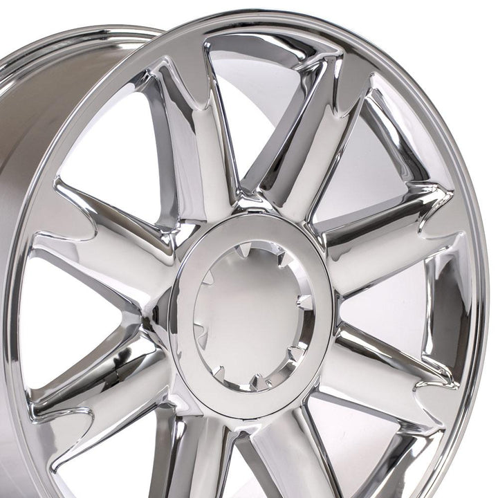 OE Wheels 20" Replica CV85 Chrome Wheels for GMC Sierra and More