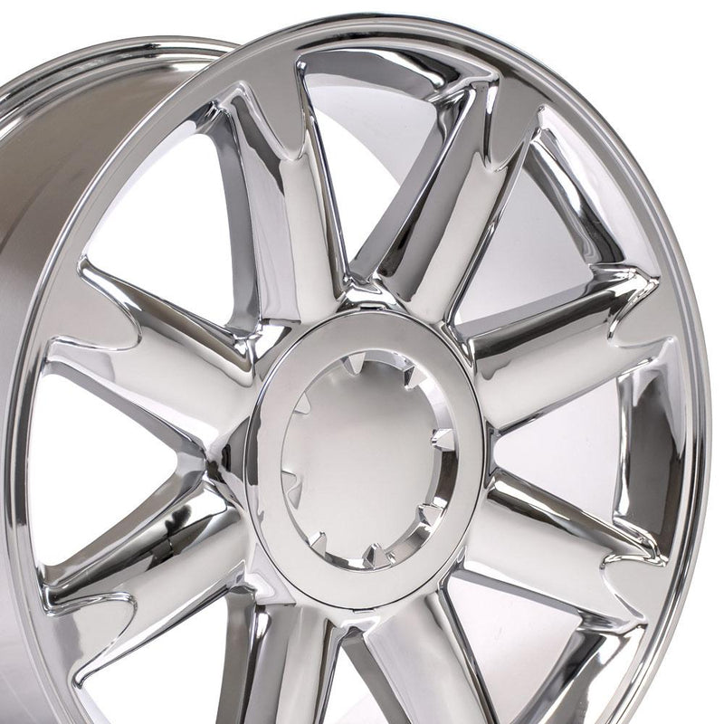 OE Wheels 20" Replica CV85 Chrome Wheels for GMC Sierra and More