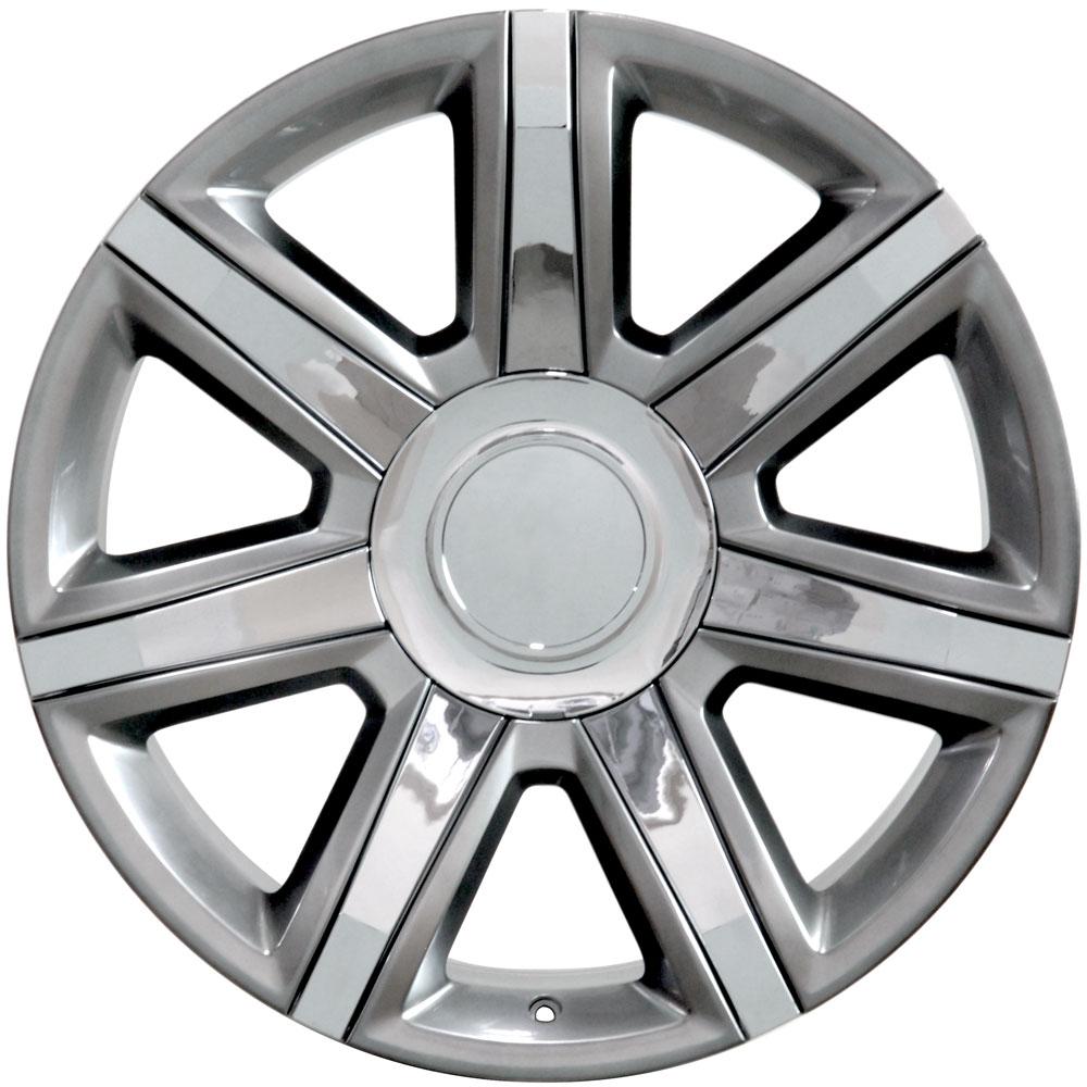 OE Wheels 22 - Inch Replica CA87 Hyper Silver Fit for Cadillac Escalade and More