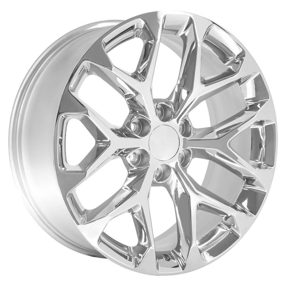OE Wheels 22 - Inch Replica CV98C Chrome Wheel Fits Chevrolet Silverado 1500