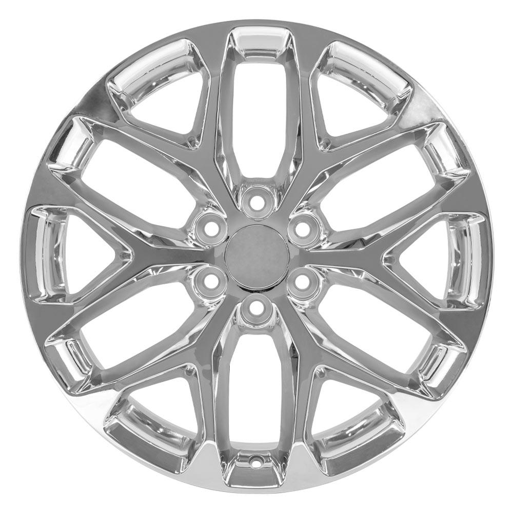 OE Wheels 22 - Inch Replica CV98C Chrome Wheel Fits Chevrolet Silverado 1500