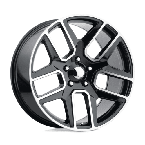 Performance Replicas PR192BM 22x10 Inch Gloss Black Machined Wheel with 6x139.7 Bolt Pattern