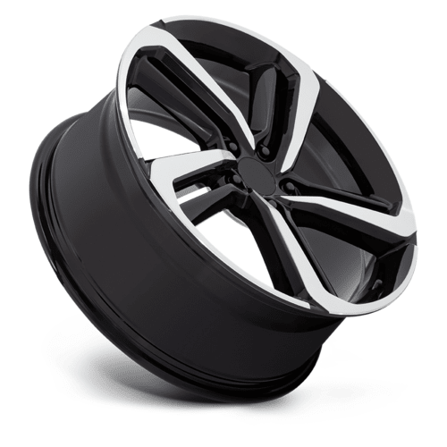 Performance Replicas PR216 20x8.5 Inch Gloss Black Machined Wheel with 5x114.3 Bolt Pattern and +45 Offset