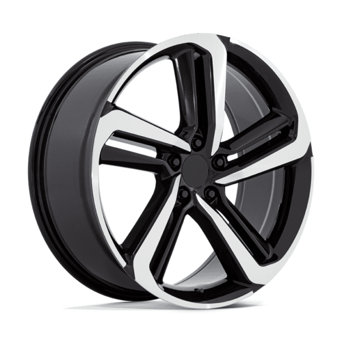 Performance Replicas PR216 20x8.5 Inch Gloss Black Machined Wheel with 5x114.3 Bolt Pattern and +45 Offset