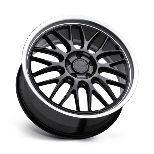Petrol PE P4C 20x8.5 Inch Gloss Black Machined Cut Lip Wheel with 5x114.3 Bolt Pattern and 40mm Offset