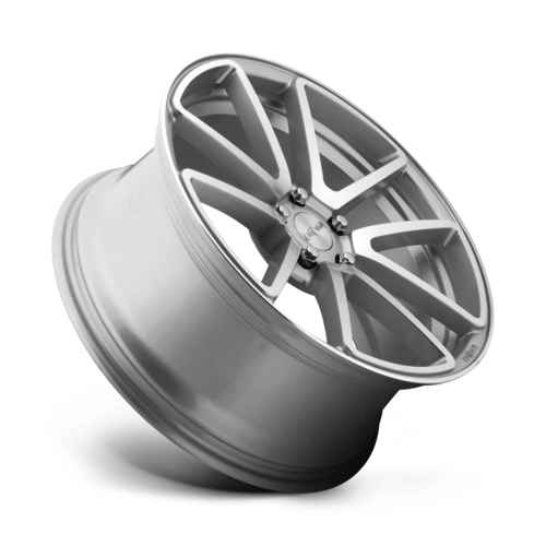 Rotiform R120 SPF 18x8.5 Inch Alloy Wheel with Gloss Silver Machined Finish and 5x114.3 Bolt Pattern