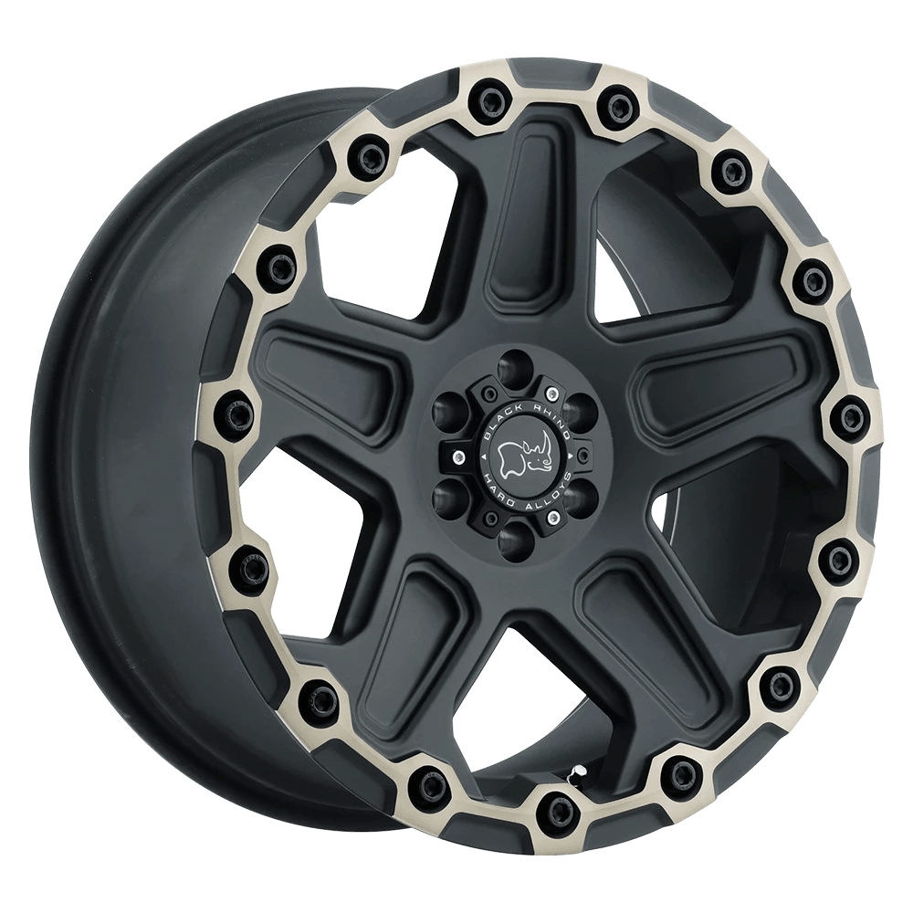 Black Rhino COG Wheel | Matte Black W/ Machined Face & Dark Matte Tint