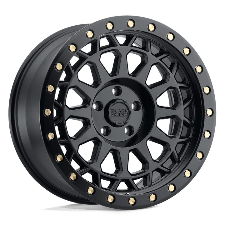 Black Rhino PRIMM Wheel | Matte Black W/ Brass Bolts
