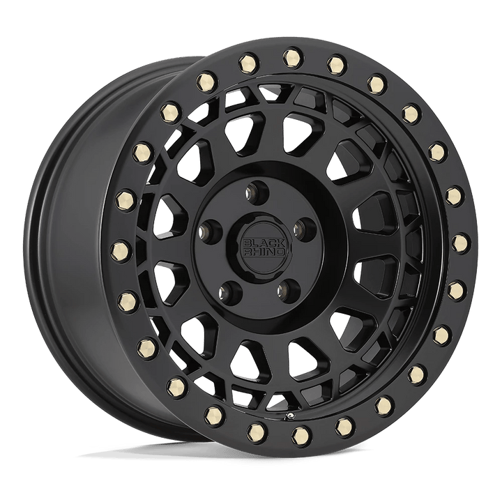 Black Rhino PRIMM Wheel | Matte Black W/ Brass Bolts