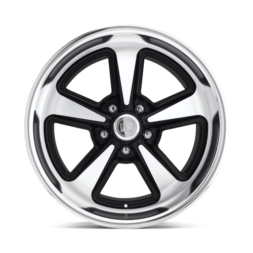 US Mag 1PC U109 Bandit 18x9 Matte Black Machined Wheel with 5x120.65 Bolt Pattern and +8 Offset