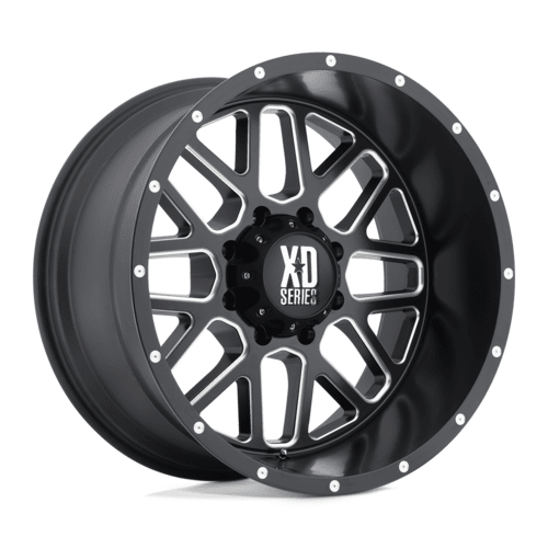 XD XD820 20x10 Satin Black Milled Wheel with - 24mm Offset and 8x180 Bolt Pattern